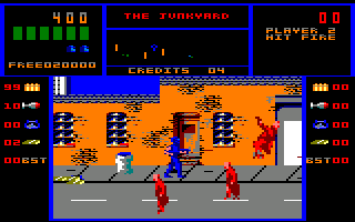 NARC (Amstrad CPC) screenshot: Blown an enemy away