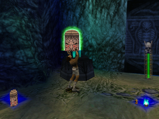 Akuji: The Heartless (PlayStation) screenshot: Door key