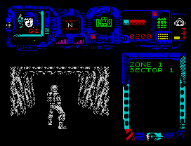 Narco Police (ZX Spectrum) screenshot: Starting level 1