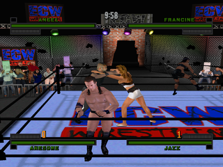 ECW Hardcore Revolution (PlayStation) screenshot: Tag team