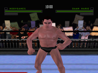 ECW Hardcore Revolution (PlayStation) screenshot: Player character close-up