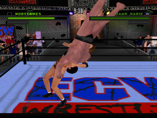 ECW Hardcore Revolution (PlayStation) screenshot: Back body drop