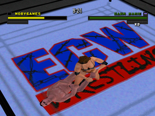 ECW Hardcore Revolution (PlayStation) screenshot: Leg-twisting