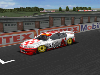 Jarrett & Labonte Stock Car Racing (PlayStation) screenshot: Player car