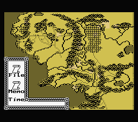 J.R.R. Tolkien's War in Middle Earth (MSX) screenshot: Starting the game