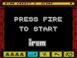 Ninja Spirit (ZX Spectrum) screenshot: Ready to go