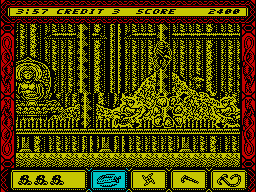 Ninja Spirit (ZX Spectrum) screenshot: Yikes