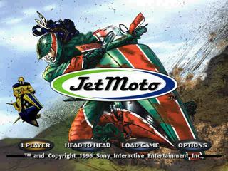 Jet Moto (PlayStation) screenshot: Main menu