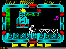 NorthStar (ZX Spectrum) screenshot: Game start