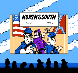 North & South (NES) screenshot: Japanese title screen
