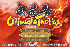 Onimusha Tactics (Game Boy Advance) screenshot: Title Screen