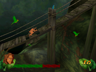 Disney's Tarzan (PlayStation) screenshot: Bridge