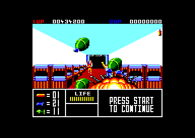 Operation Thunderbolt (Amstrad CPC) screenshot: Mission 8