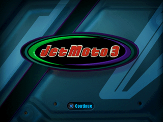 Jet Moto 3 (PlayStation) screenshot: Title screen
