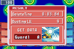 Mega Man Battle Network 4: Red Sun (Game Boy Advance) screenshot: Sometimes, beating enemies will give you their associated Battle Chip