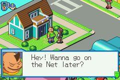Mega Man Battle Network 4: Red Sun (Game Boy Advance) screenshot: This is Lan's friend and rival, Dex