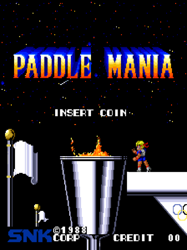 Paddle Mania (Arcade) screenshot: Title Screen