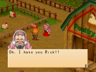 Harvest Moon: Back to Nature (PlayStation) screenshot: Chicken farm
