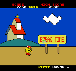 Pac-Land (TurboGrafx-16) screenshot: Break Time
