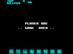 Delta Patrol (ZX Spectrum) screenshot: Game over