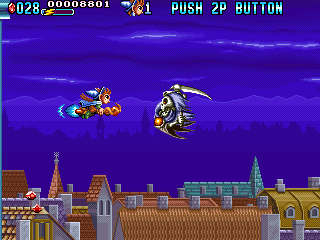 Mystic Riders (Arcade) screenshot: Grim reaper