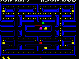 Screenshot of Pac-Man (ZX Spectrum, 1980) - MobyGames