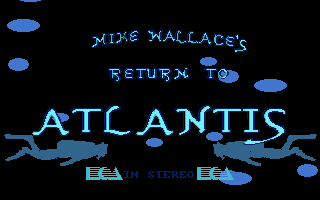 Return to Atlantis (Amiga) screenshot: The title screen.