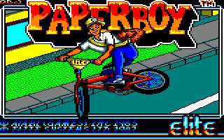 Paperboy (Amstrad CPC) screenshot: Title