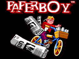 Paperboy (SEGA Master System) screenshot: Title screen