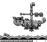 Parodius (Game Boy) screenshot: Stage 1 boss