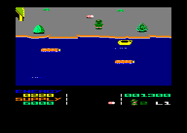 Park Patrol (Amstrad CPC) screenshot: 11 down, 1 to go