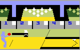 PBA Bowling (Intellivision) screenshot: Getting ready to bowl...