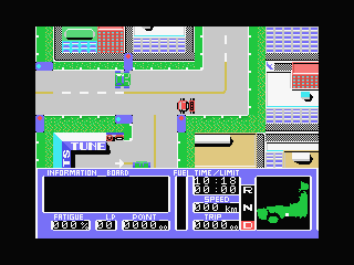 Payload (MSX) screenshot: Stop at the traffic light, if you don't the police can stop you.