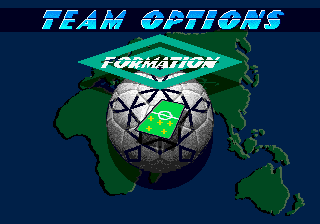 Pelé II: World Tournament Soccer (Genesis) screenshot: Pre-match options