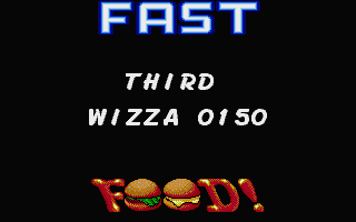 Fast Food (Atari ST) screenshot: The high scores