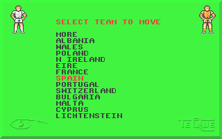 Peter Beardsley's International Football (Atari ST) screenshot: But thankfully you can change them