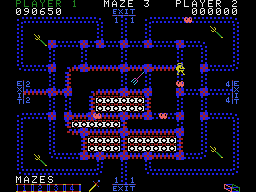 Pepper II (ColecoVision) screenshot: Ah, I'm being chased!