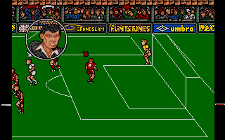 Peter Beardsley's International Football (Amiga) screenshot: Free kick