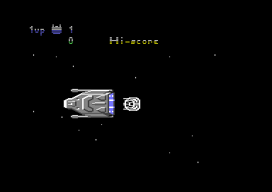 Uridium (Commodore 64) screenshot: Flying out