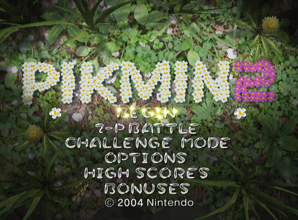 Pikmin 2 (GameCube) screenshot: Title Screen