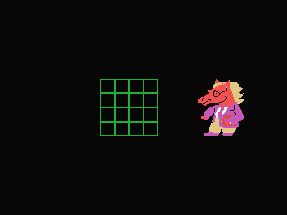 Picture Puzzle (MSX) screenshot: A horse