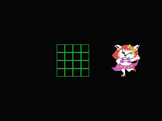 Picture Puzzle (MSX) screenshot: A cat