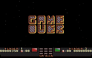 Phobia (Atari ST) screenshot: Game over