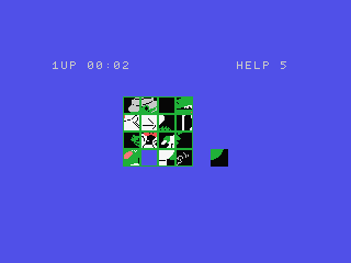Picture Puzzle (MSX) screenshot: One piece is missing