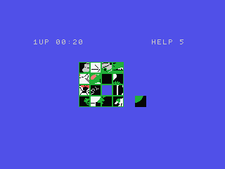 Picture Puzzle (MSX) screenshot: Solve the puzzle