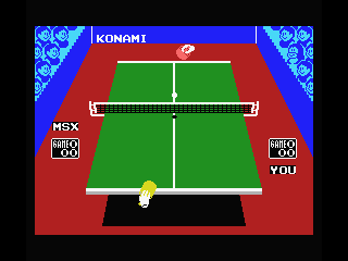 Ping Pong (MSX) screenshot: Game 1