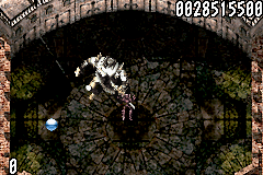 The Pinball of the Dead (Game Boy Advance) screenshot: Fighting a boss in the "arena"