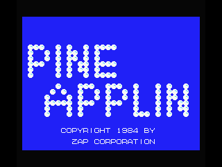 Pine Applin (MSX) screenshot: Title screen