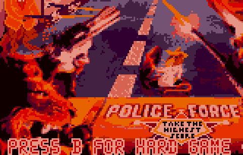 Pinball Jam (Lynx) screenshot: Police Force title screen