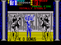 Pit-Fighter (ZX Spectrum) screenshot: You fight purse is added up at the end of each fight